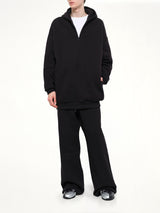 Property Lounge Long Zip Hoodie in Black