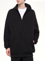 Property Lounge Long Zip Hoodie in Black