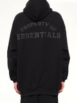 Property Lounge Long Zip Hoodie in Black