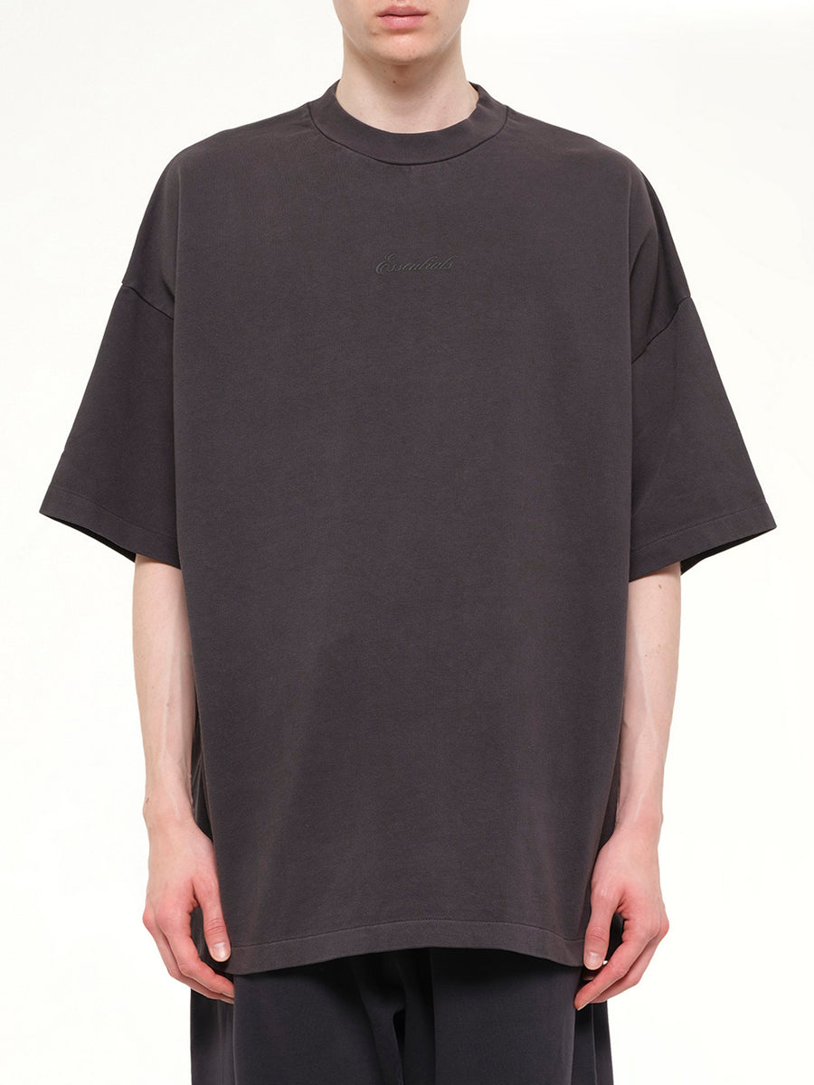 Signature 90's Short Sleeve T-Shirt in Faded Black