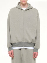 Signature Classic Full Zip Hoodie in Concrete Heather