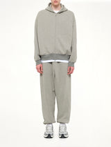 Signature Classic Full Zip Hoodie in Concrete Heather
