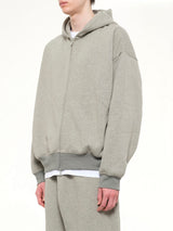 Signature Classic Full Zip Hoodie in Concrete Heather