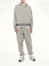 Signature Classic Full Zip Hoodie in Concrete Heather