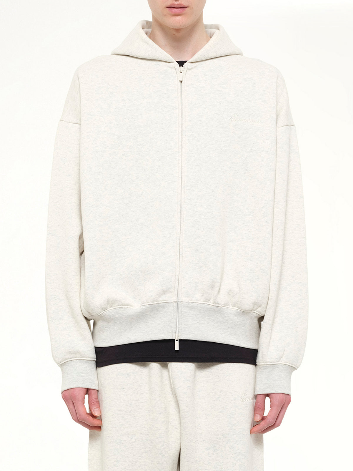 Signature Classic Full Zip Hoodie in Oatmeal Heather