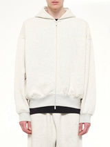 Signature Classic Full Zip Hoodie in Oatmeal Heather