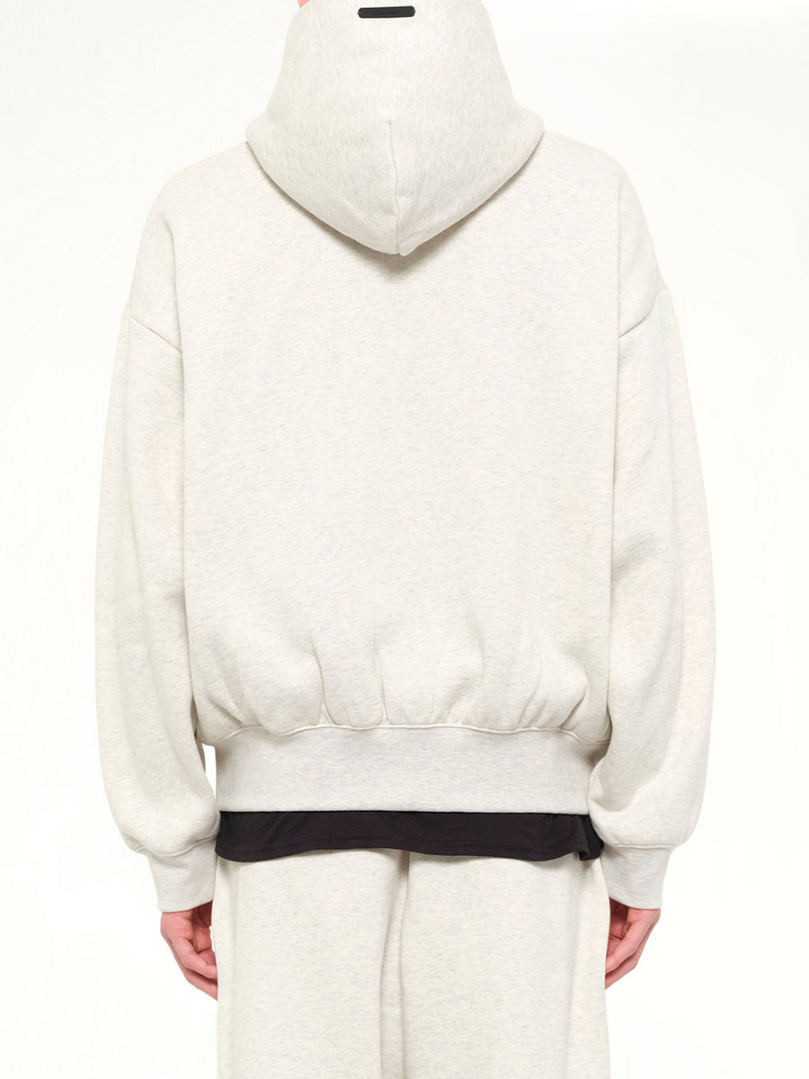 Signature Classic Full Zip Hoodie in Oatmeal Heather
