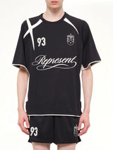 Star Football Top in Jet Black