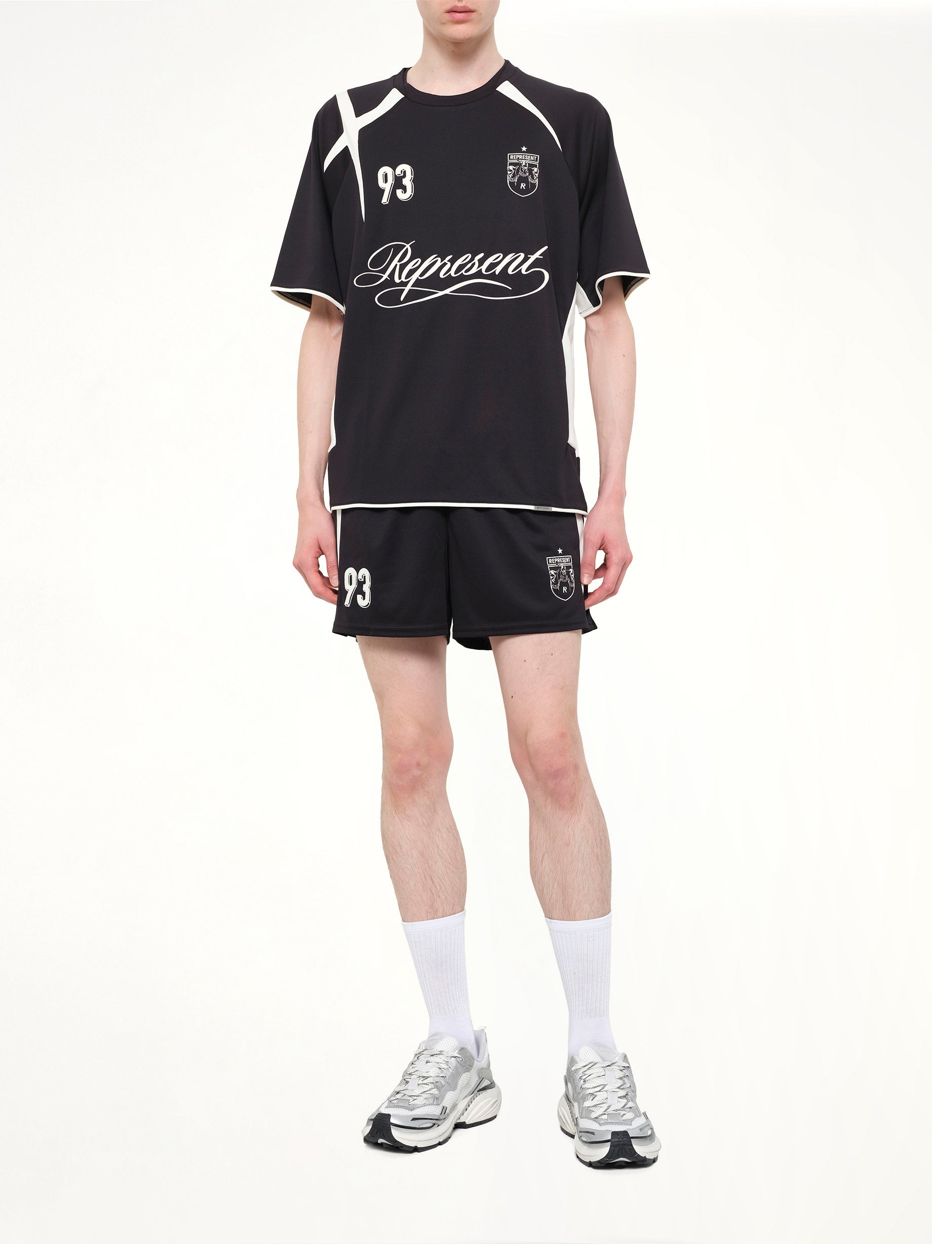 Star Football Top in Jet Black