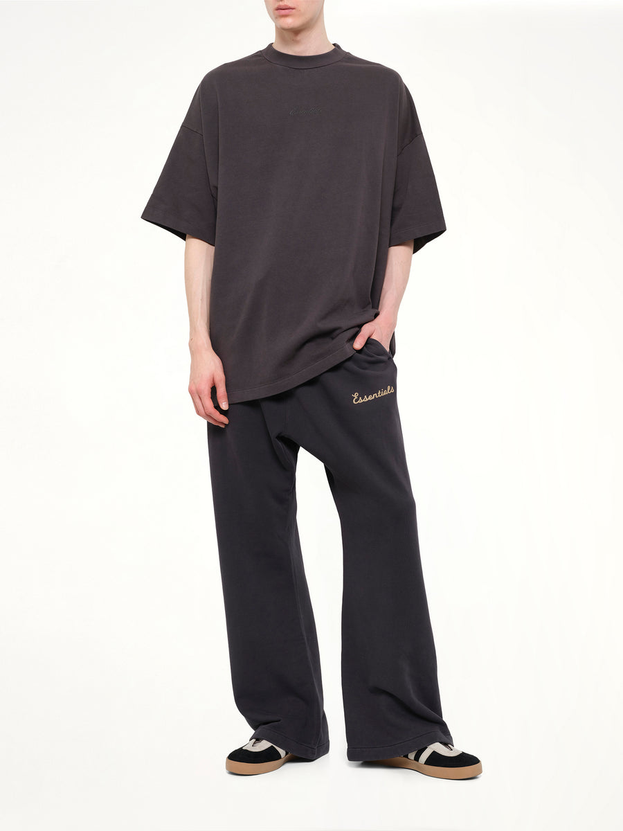 Training Classic Fit Flare Sweatpant in Faded Black