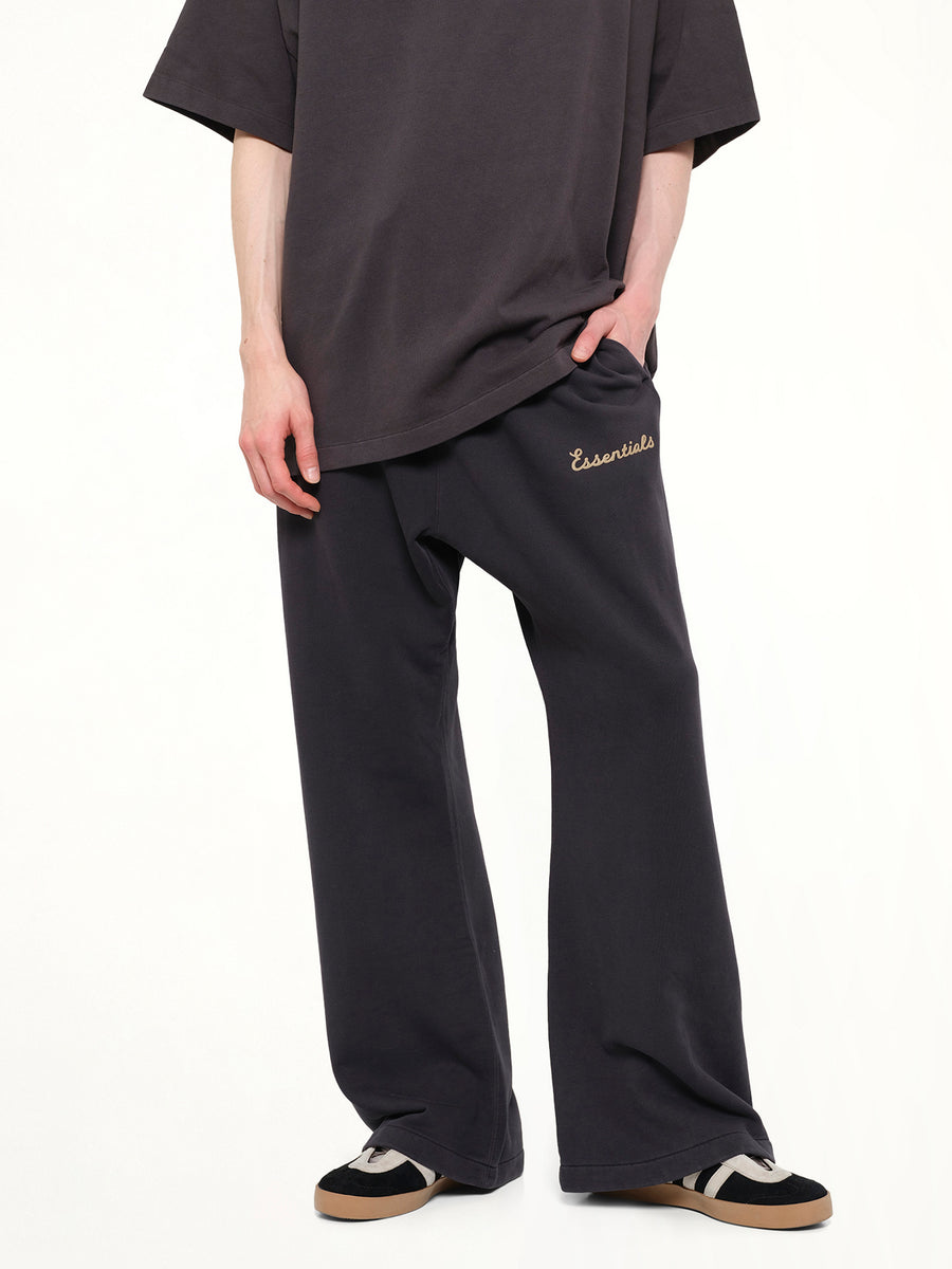 Training Classic Fit Flare Sweatpant in Faded Black