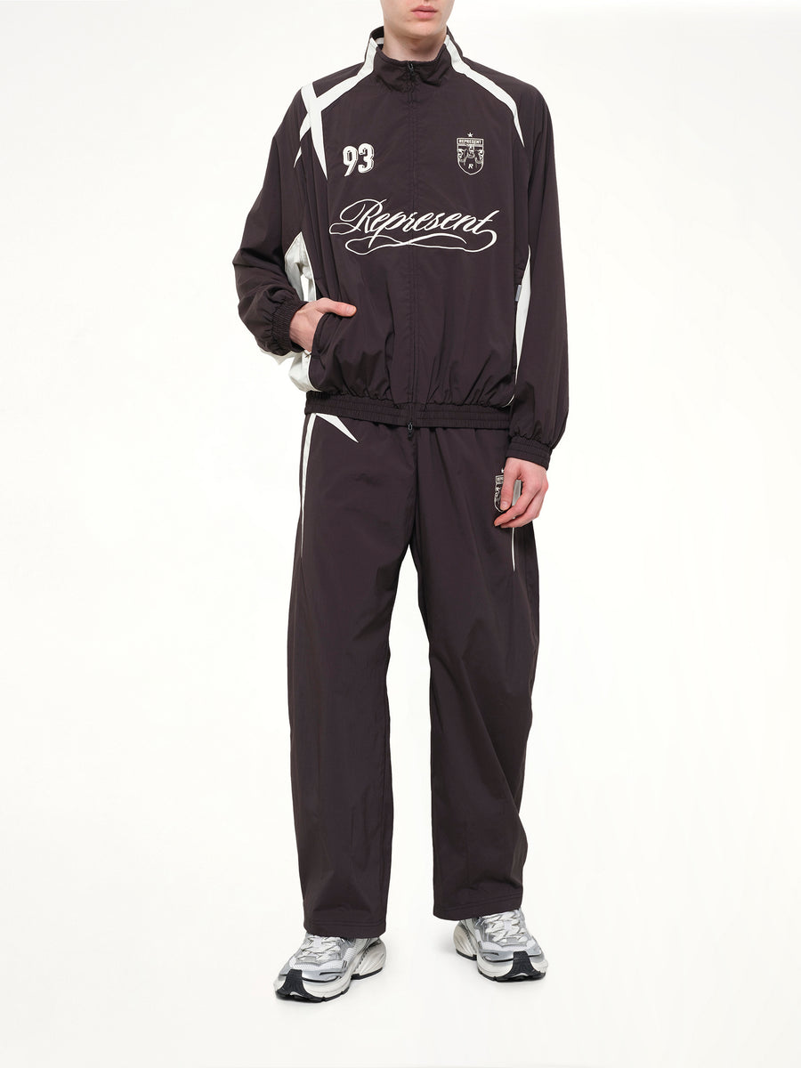 Woven Track Star Jacket in Jet Black