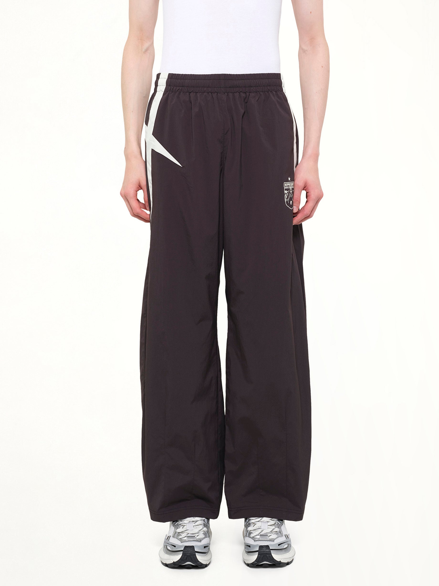 Woven Track Star Pant in Jet Black