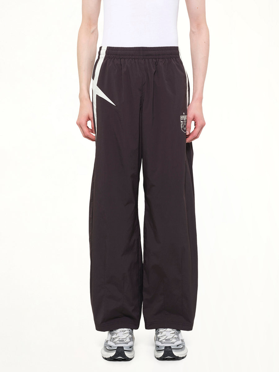 Woven Track Star Pant in Jet Black
