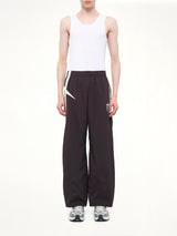 Woven Track Star Pant in Jet Black