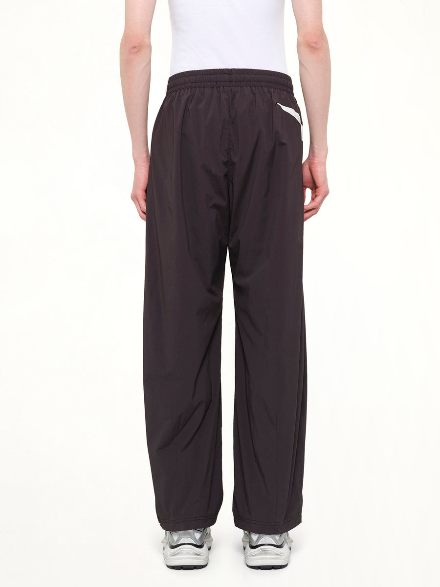 Woven Track Star Pant in Jet Black