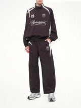 Woven Track Star Pant in Jet Black