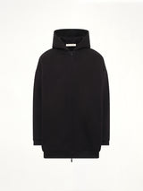 Property Lounge Long Zip Hoodie in Black