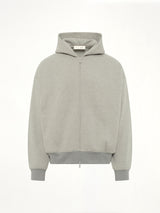 Signature Classic Full Zip Hoodie in Concrete Heather