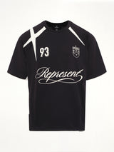 Star Football Top in Jet Black