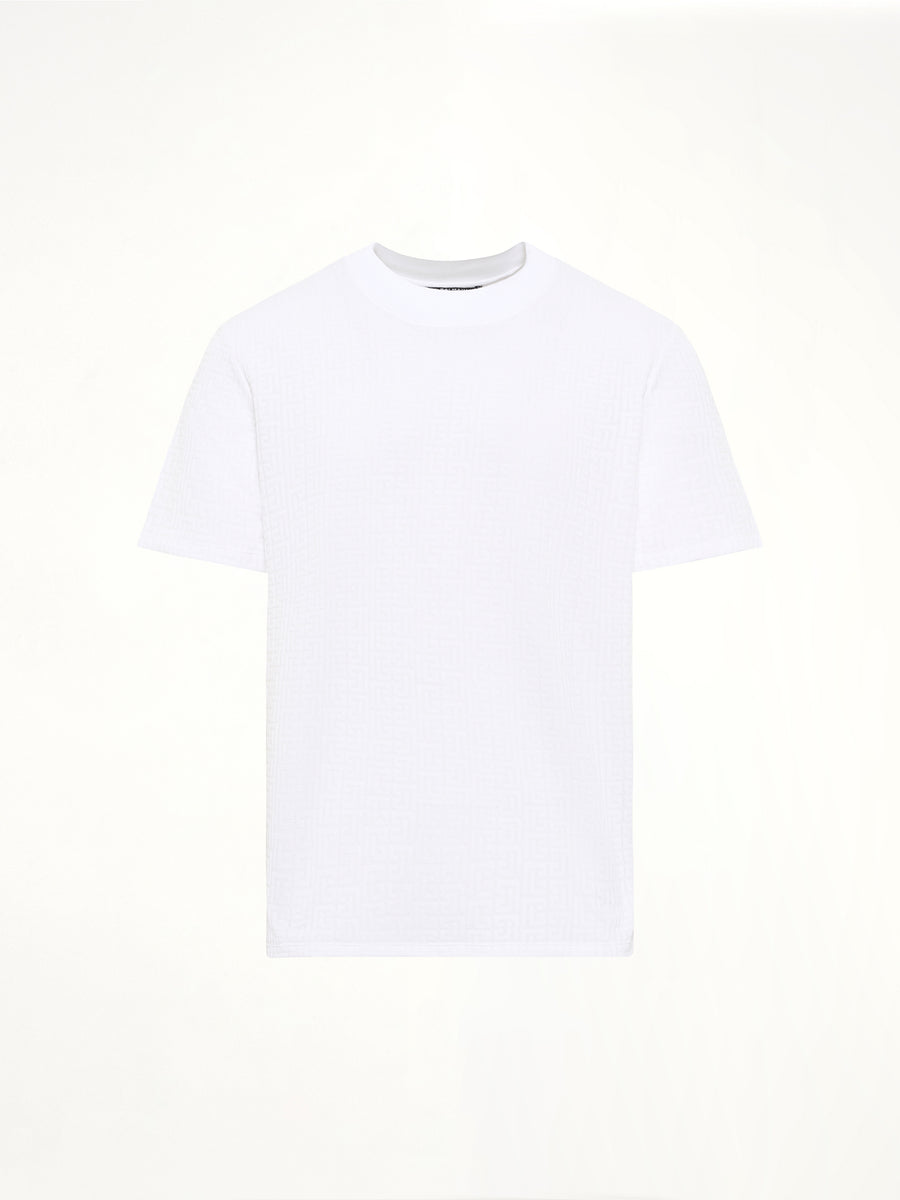 Monogram Sponge T-Shirt Reg Fit in White