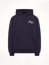 Small Balmain Paris Brush Hoodie Reg in Blue