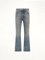 Tube Leg Jeans Vintage Wash in Blue