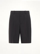 Wool Tailored Bermuda in Black