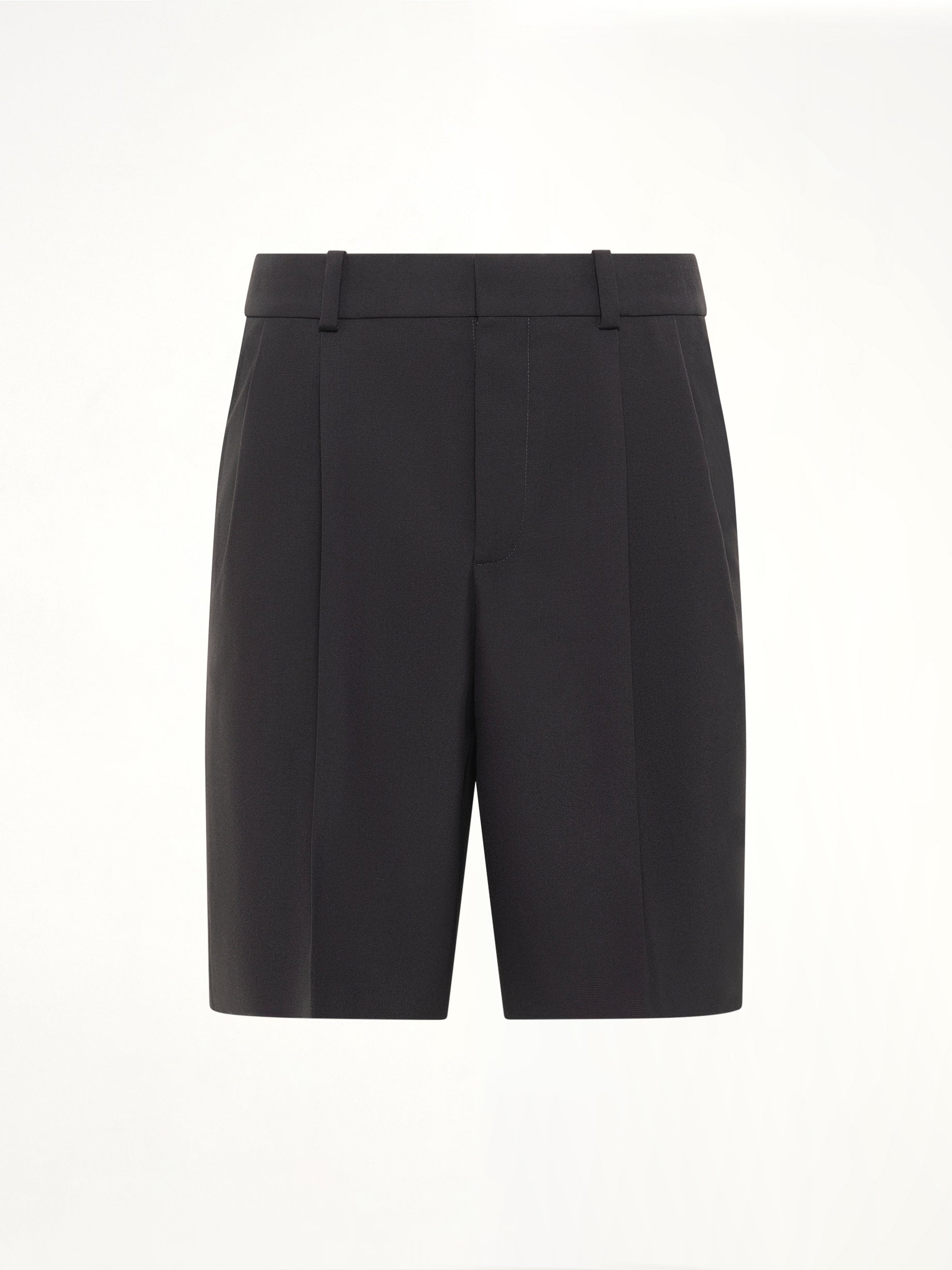 Wool Tailored Bermuda in Black