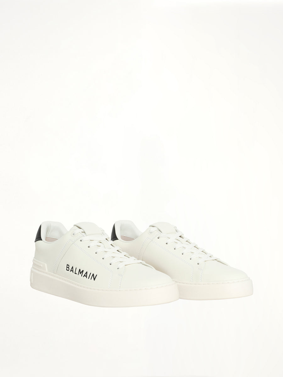 2026 B-Court Printed Balmain Sneaker in White