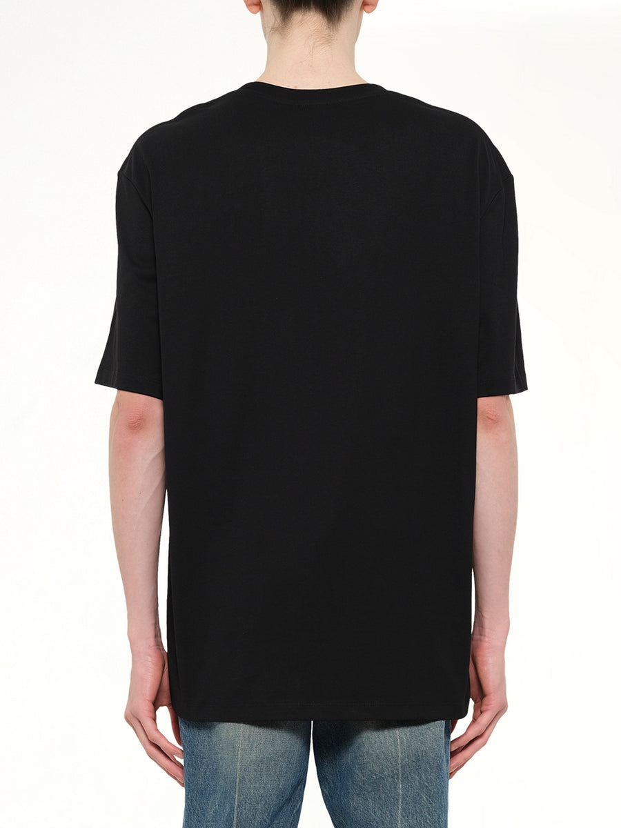 Balmain Attitude T-Shirt Bulky Fit in Black/White