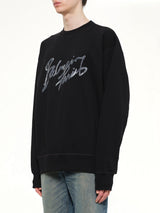 Big Balmain Paris Brush Sweatshirt Reg in Black