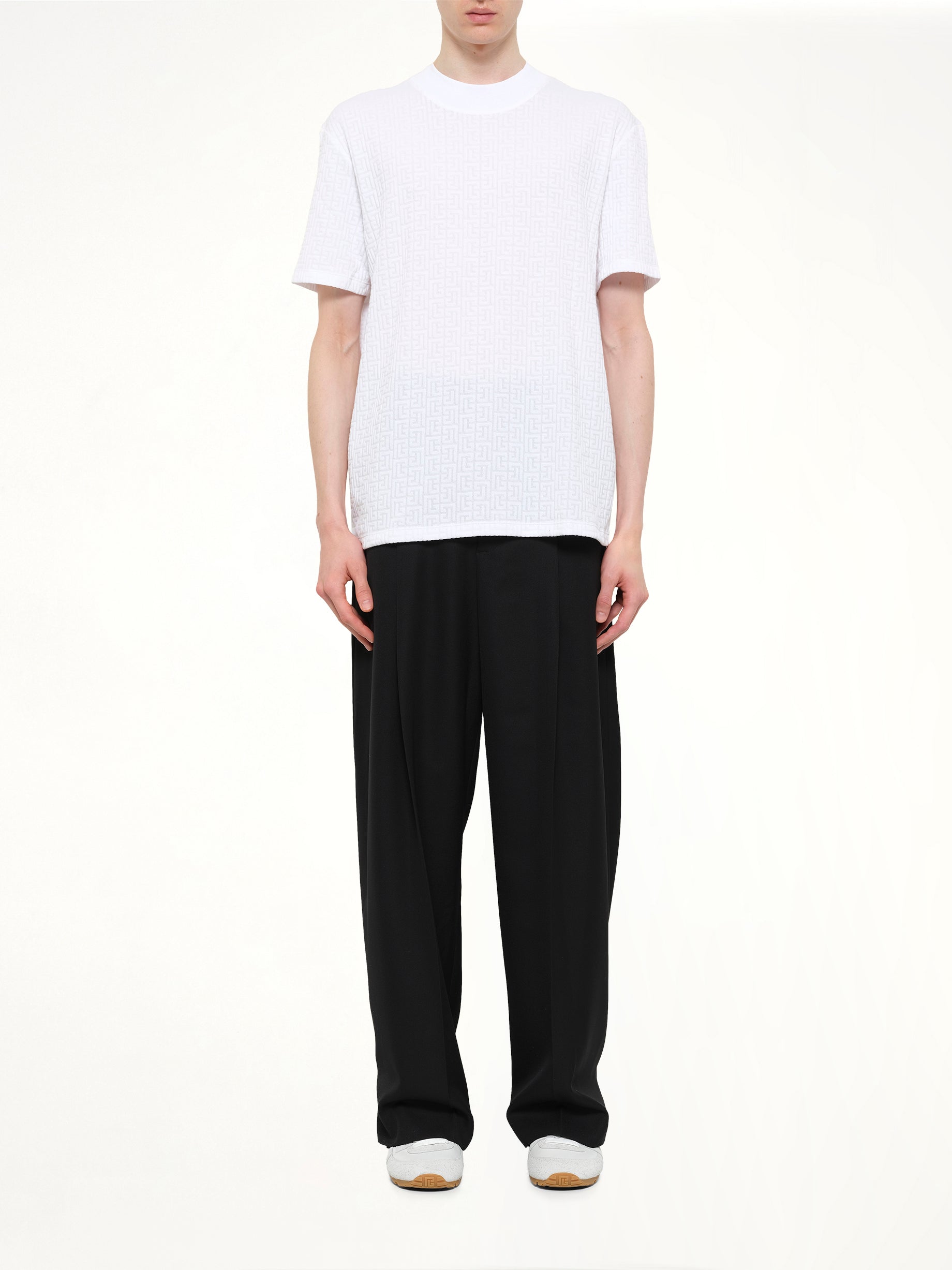 Monogram Sponge T-Shirt Reg Fit in White