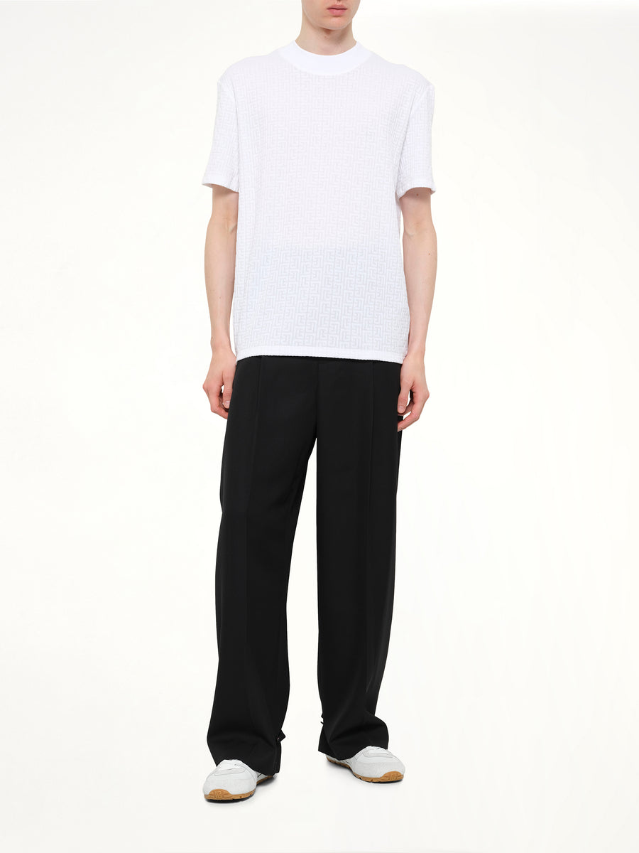 Monogram Sponge T-Shirt Reg Fit in White
