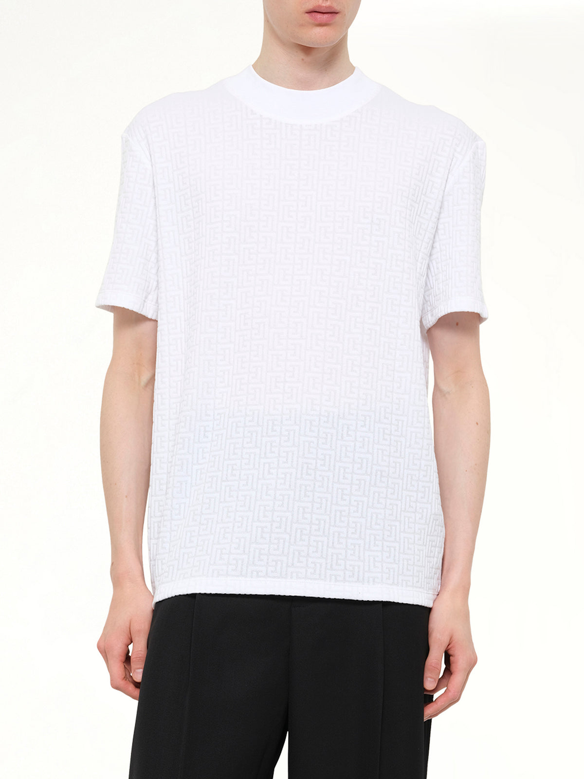 Monogram Sponge T-Shirt Reg Fit in White
