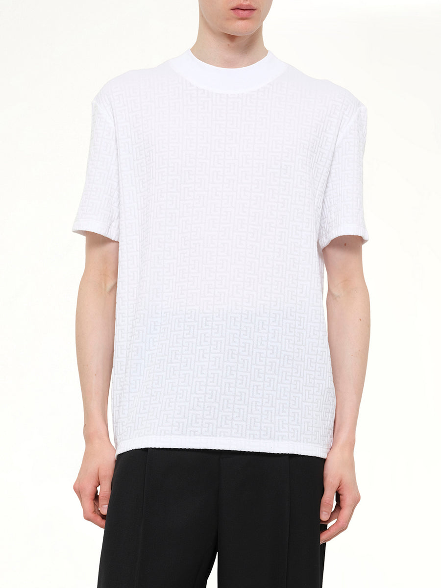 Monogram Sponge T-Shirt Reg Fit in White