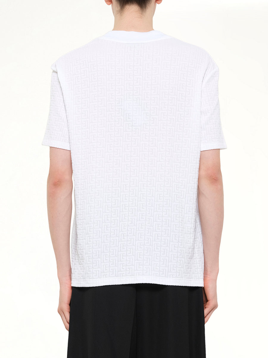Monogram Sponge T-Shirt Reg Fit in White
