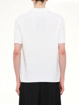 Monogram Vanise Knit Polo in White