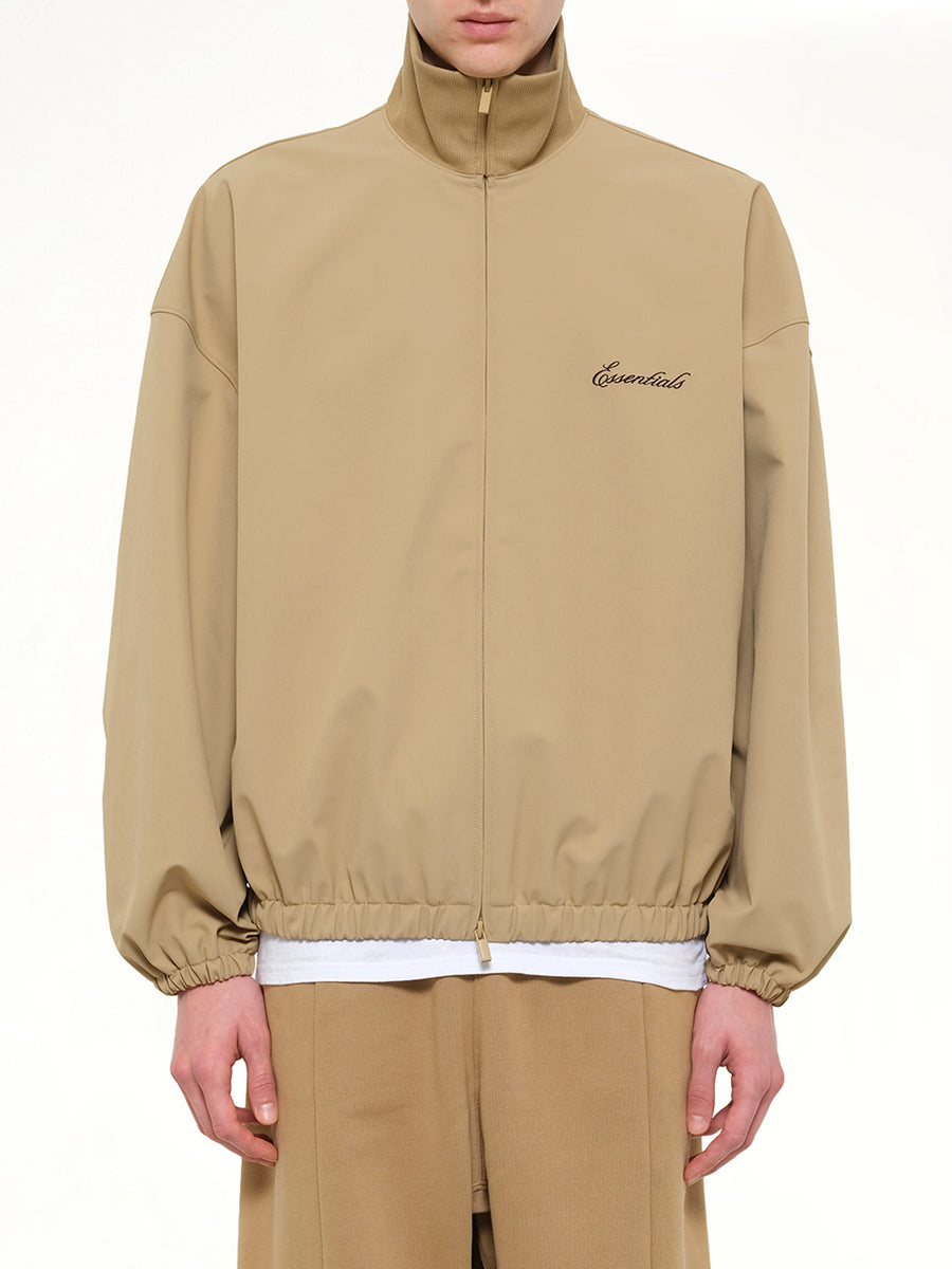 Signature Full Zip Track Jacket in Dune