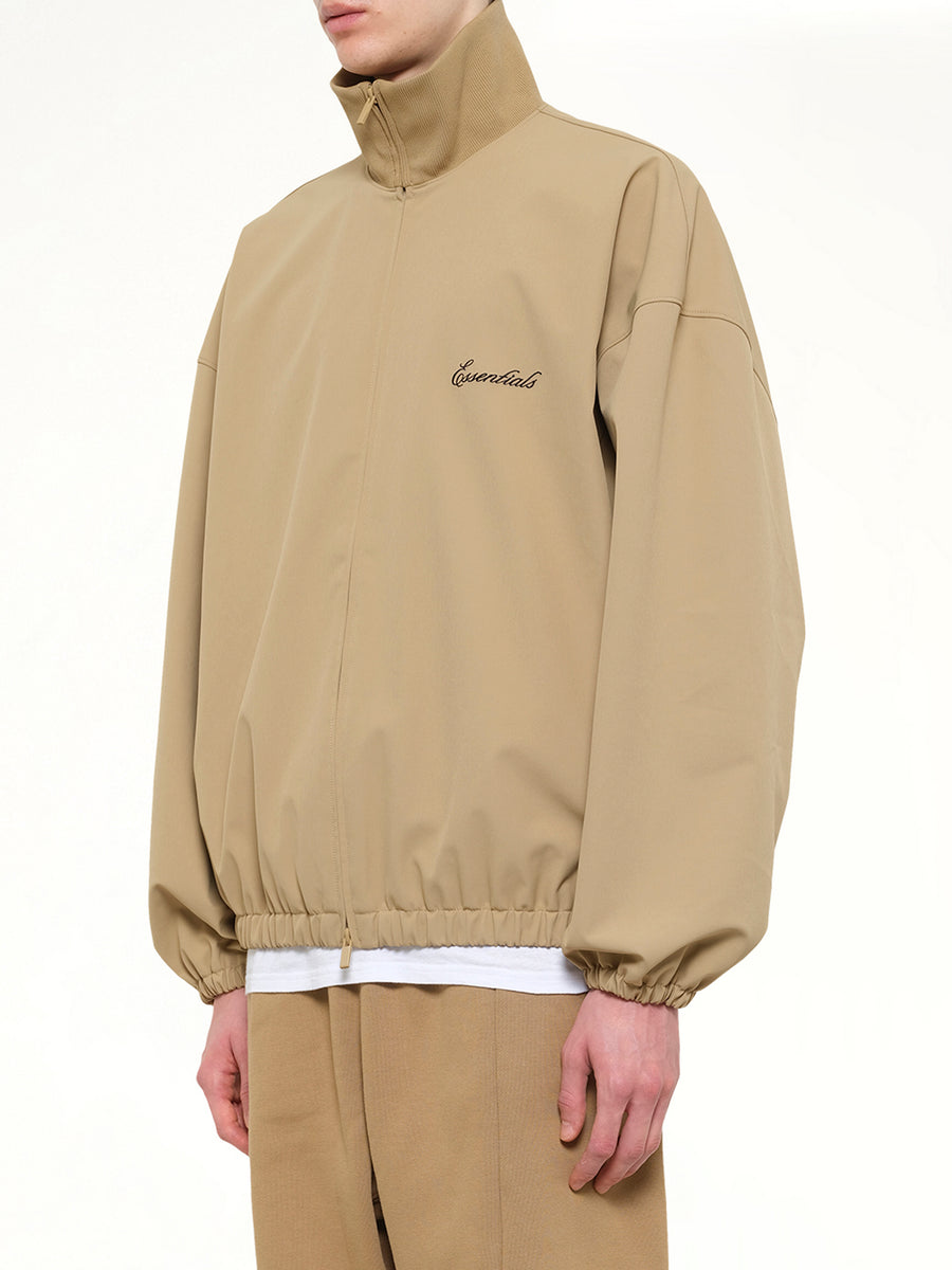 Signature Full Zip Track Jacket in Dune