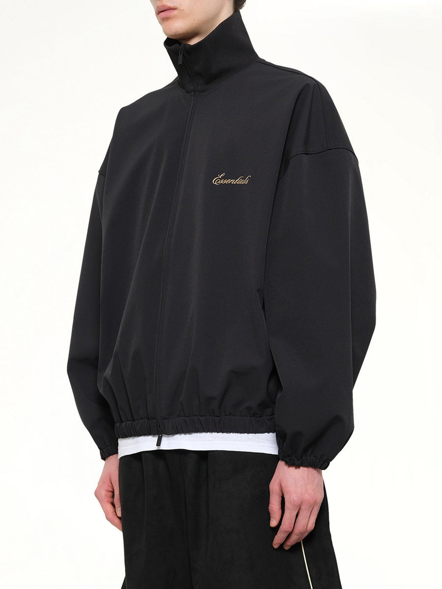 Signature Full Zip Track Jacket in Vintage Black