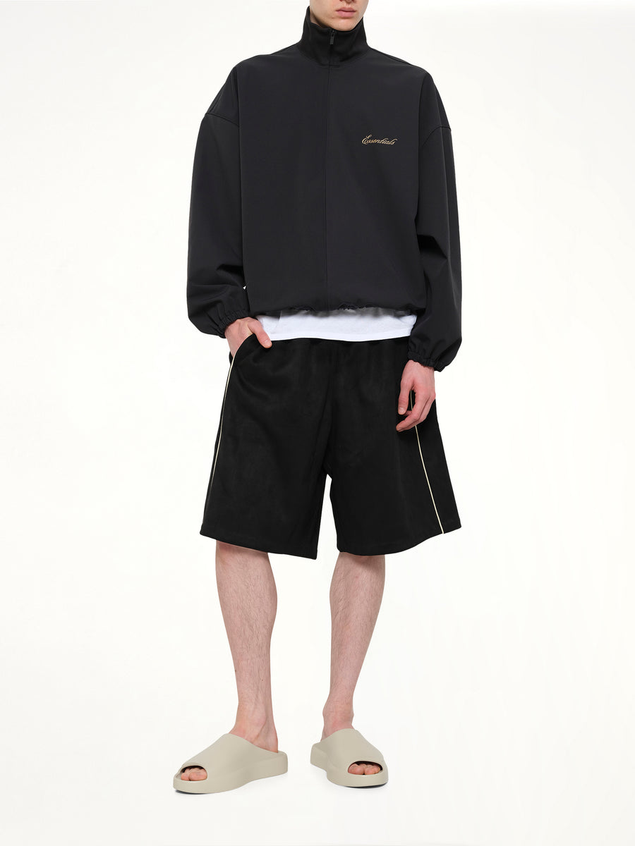 Signature Full Zip Track Jacket in Vintage Black