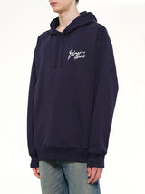 Small Balmain Paris Brush Hoodie Reg in Blue