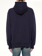 Small Balmain Paris Brush Hoodie Reg in Blue