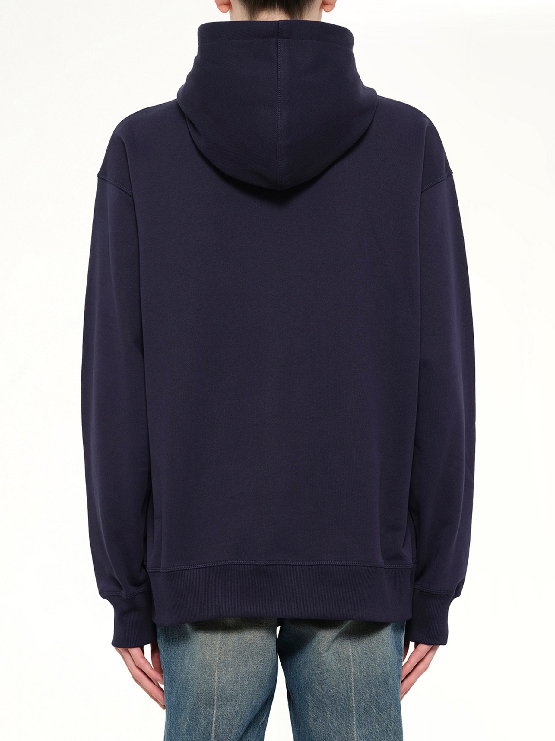 Small Balmain Paris Brush Hoodie Reg in Blue