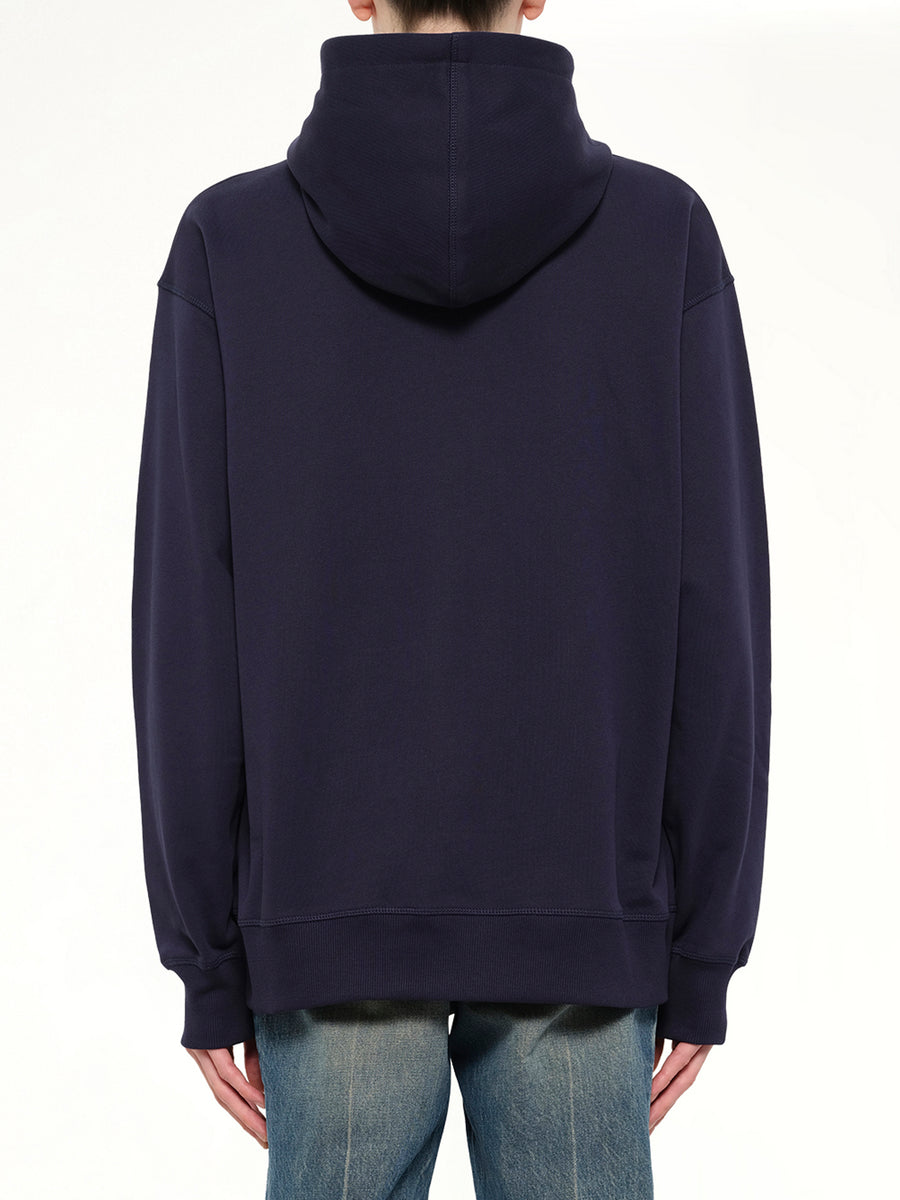 Small Balmain Paris Brush Hoodie Reg in Blue