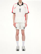 Spike Football Top in Flatt White