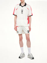 Spike Football Top in Flatt White