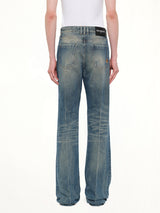 Tube Leg Jeans Vintage Wash in Blue