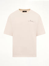 MA Quad Checkboard T-Shirt in Alabaster